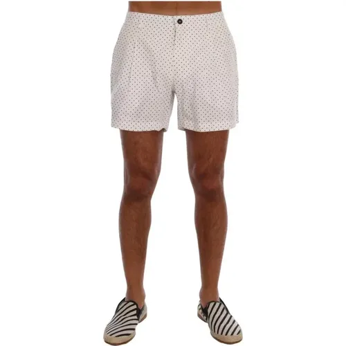 Herren Polka Dot Badehose , Herren, Größe: S - Dolce & Gabbana - Modalova