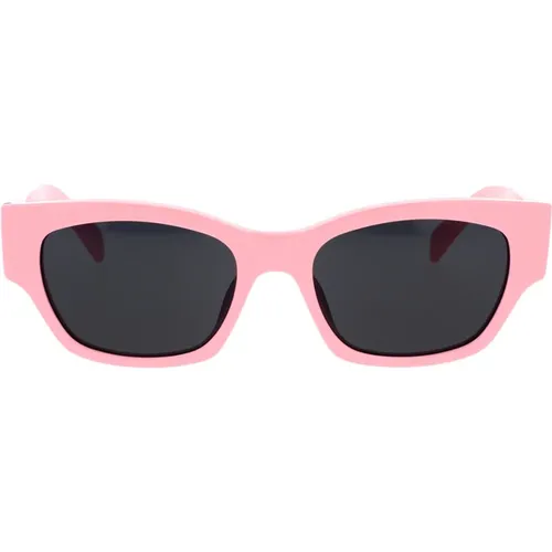 Stilvolle Cat-Eye Sonnenbrille mit dunkelgrauen Gläsern - Celine - Modalova