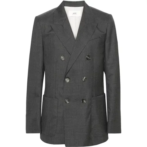 Double Breasted Blazer , male, Sizes: L - Ami Paris - Modalova