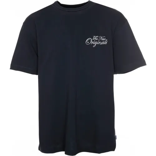 Grafik T-Shirt mit Logo-Stitching , Herren, Größe: L - The New Originals - Modalova