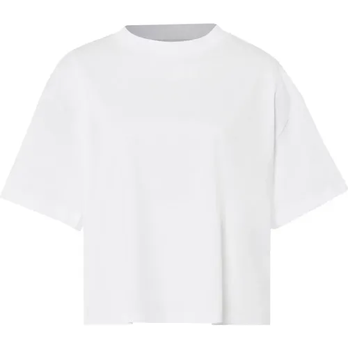 Boxy Baumwoll T-Shirt in Weiß , Damen, Größe: 3XL - IVY OAK - Modalova