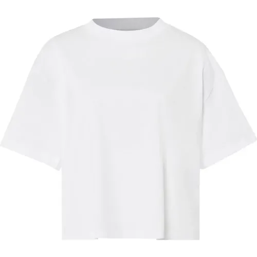 Boxy Baumwoll T-Shirt in Weiß , Damen, Größe: XS - IVY OAK - Modalova