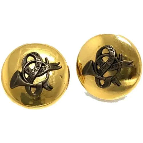 Pre-owned Metal earrings , female, Sizes: ONE SIZE - Hermès Vintage - Modalova