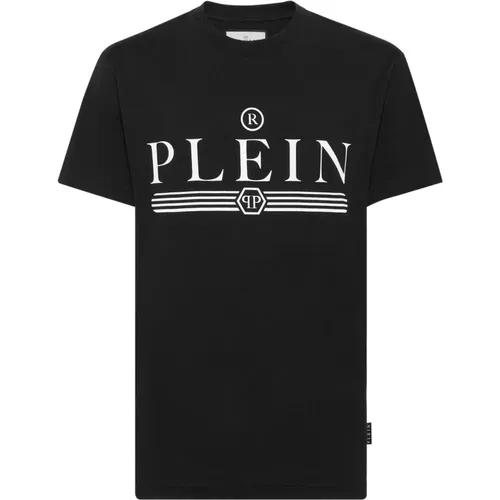 Grafik T-Shirt , Herren, Größe: L - Philipp Plein - Modalova