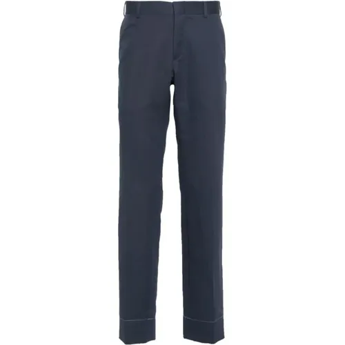 Slim Fit Linen Cotton Blend Pants , male, Sizes: L, 2XL, XL, 3XL - Brioni - Modalova