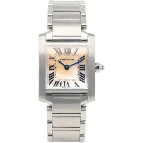 Pre-owned Stainless Steel watches , female, Sizes: ONE SIZE - Cartier Vintage - Modalova