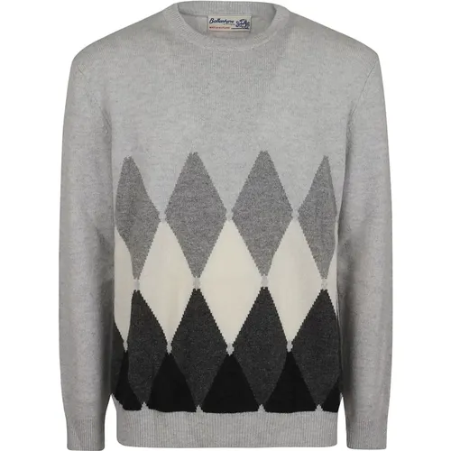 Luxurious Grey Cashmere Sweater Aw24 , male, Sizes: M, L, XL - Ballantyne - Modalova