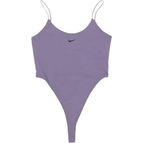 Chill Knit Bodysuit für aktive Frauen , Damen, Größe: S - Nike - Modalova