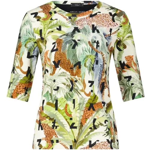Jungle Print Shirt , Damen, Größe: S - Marc Cain - Modalova