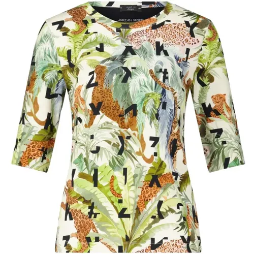 Jungle Print Shirt , Damen, Größe: XL - Marc Cain - Modalova