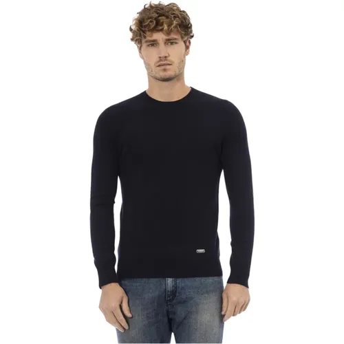 Trendiger Langarm-Crewneck-Pullover , Herren, Größe: XL - Baldinini - Modalova