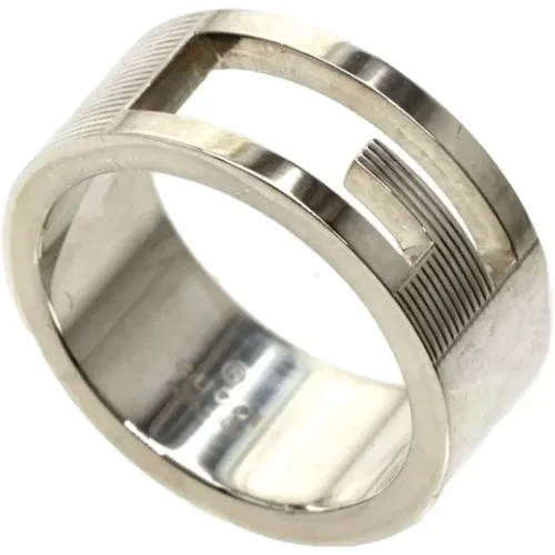 Pre-owned Silver rings , female, Sizes: ONE SIZE - Gucci Vintage - Modalova