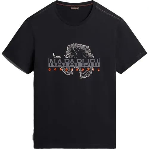 S-Iceberg T-Shirt , Herren, Größe: L - Napapijri - Modalova