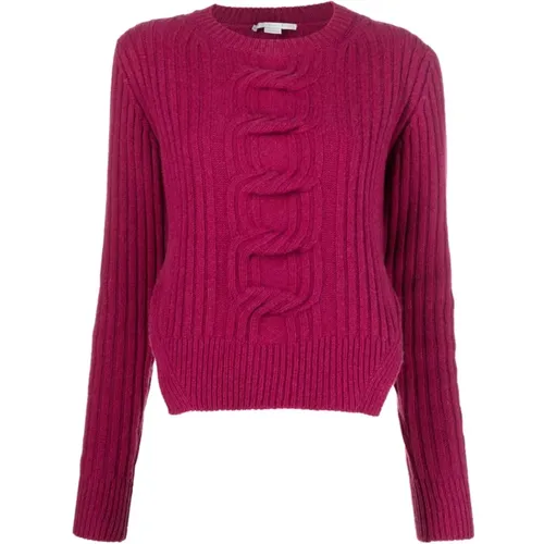 Stylish Fuchsia Sweaters for Women , female, Sizes: XS - Stella Mccartney - Modalova