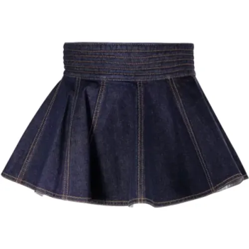 Denim Belt Skirt Accessory , female, Sizes: S - Alaïa - Modalova