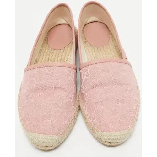 Pre-owned Canvas flats , female, Sizes: 4 UK - Gucci Vintage - Modalova