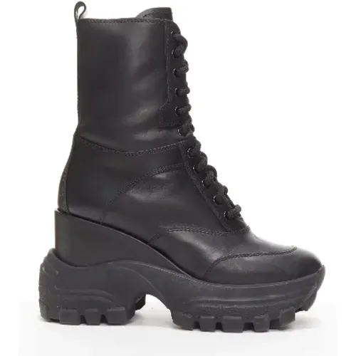 Pre-owned Leather boots , female, Sizes: 6 UK - Miu Miu Pre-owned - Modalova