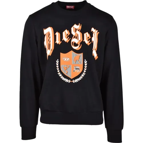 Baumwollmischung Sweatshirt , Herren, Größe: L - Diesel - Modalova