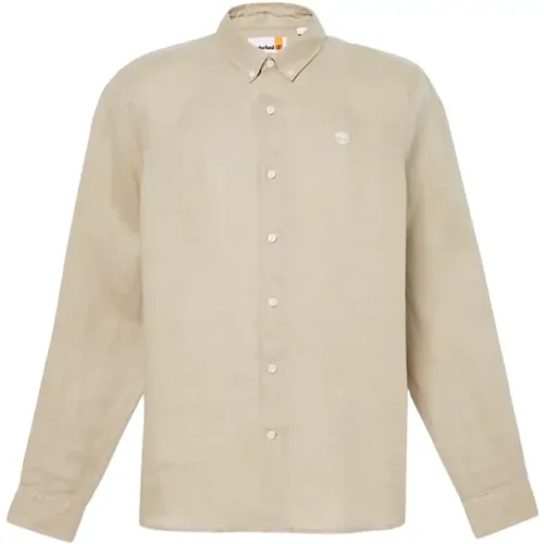 Mill Brook Linen Shirt , male, Sizes: 2XL, L, XL, 3XL - Timberland - Modalova