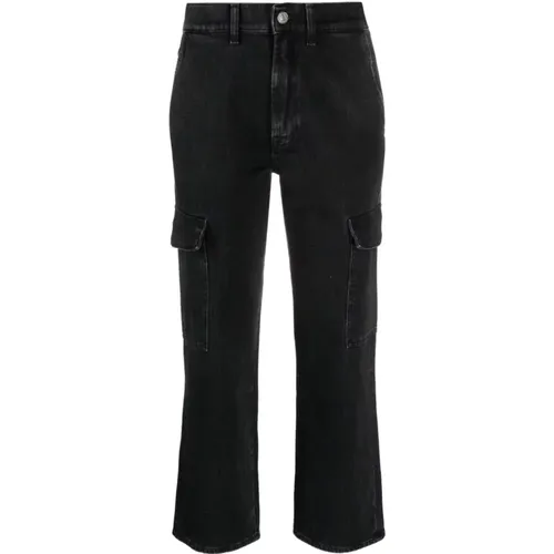 Schwarze Jeans für Frauen Aw23 , Damen, Größe: W24 - 7 For All Mankind - Modalova