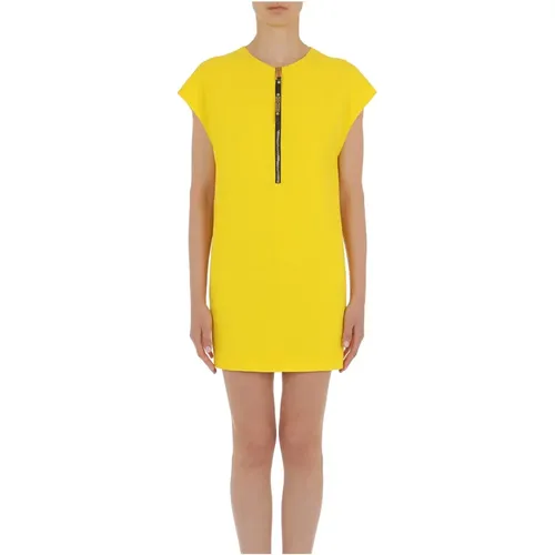 Gelbe Kleider für Frauen , Damen, Größe: XS - Moschino - Modalova