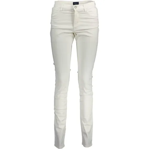 Cotton Jeans Pant , female, Sizes: W32 L34, W26 L34 - Gant - Modalova