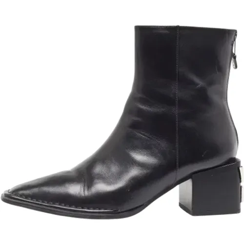 Pre-owned Leather boots , female, Sizes: 8 UK - Alexander Wang Pre-owned - Modalova