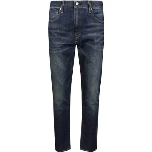Slim Fit Dunkelblaue Jeans mit Taschen Levi's - Levis - Modalova