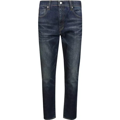 Levi's, Slim Fit Dunkelblaue Jeans mit Taschen , Herren, Größe: W32 L32 - Levis - Modalova