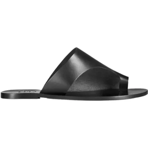 Flat leather sandals with cut-out Rosa , female, Sizes: 7 UK, 3 UK, 4 UK, 6 UK, 8 UK - ATP Atelier - Modalova