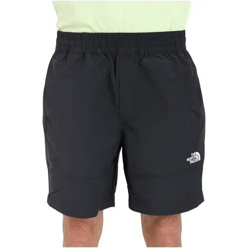 Schwarze Logo Patch Windwall Shorts - The North Face - Modalova