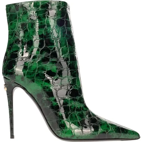 Leather Ankle Boots , female, Sizes: 3 UK - Dolce & Gabbana - Modalova
