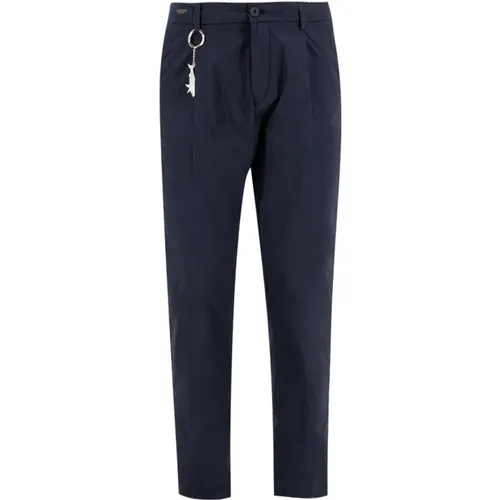 Mens Clothing Trousers Blu Ss24 , male, Sizes: 2XL, 3XL, XL, M - PAUL & SHARK - Modalova