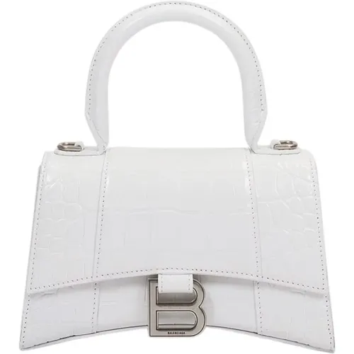 Croc Top Handle Bag - Elegant and Sophisticated , female, Sizes: ONE SIZE - Balenciaga - Modalova