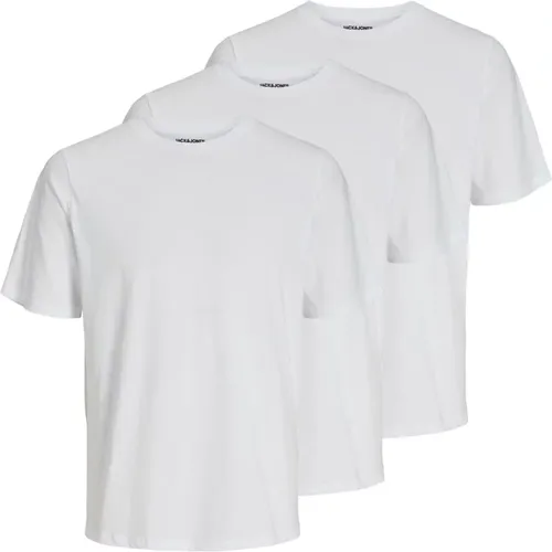 Basic Kurzarm T-Shirt 3er Pack - jack & jones - Modalova