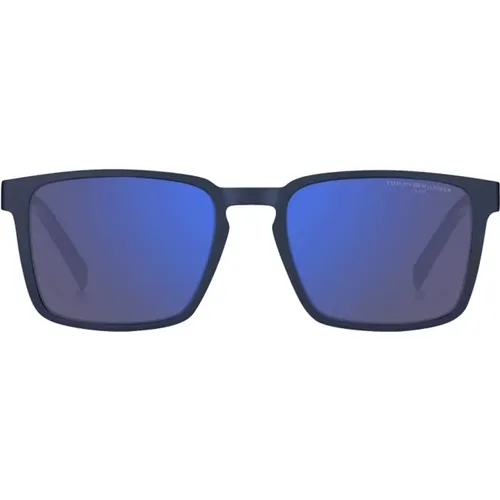 Square Acetate Sunglasses in Matte , male, Sizes: 55 MM - Tommy Hilfiger - Modalova