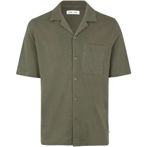 Short Sleeve Shirts , male, Sizes: L, M - Samsøe Samsøe - Modalova