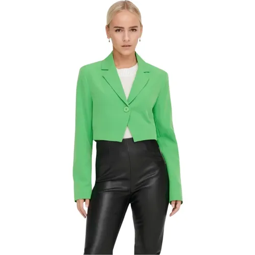 Cropped Blazer , Damen, Größe: M - Only - Modalova