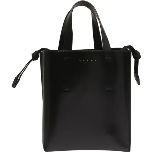 Leather Handbag , female, Sizes: ONE SIZE - Marni - Modalova