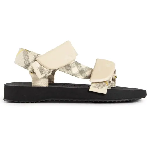 Trek Sandal with Signature Check Strap , female, Sizes: 5 UK, 3 UK, 2 UK, 7 UK, 4 UK, 6 UK - Burberry - Modalova