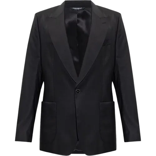 Wool blazer , male, Sizes: XL, L, M - Dolce & Gabbana - Modalova