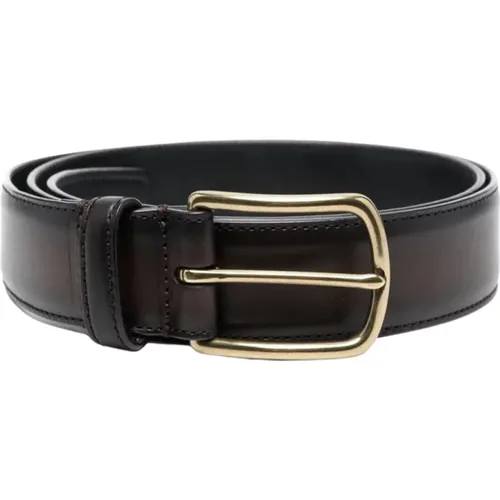 Leather Belt , male, Sizes: 110 CM, 100 CM - Officine Creative - Modalova