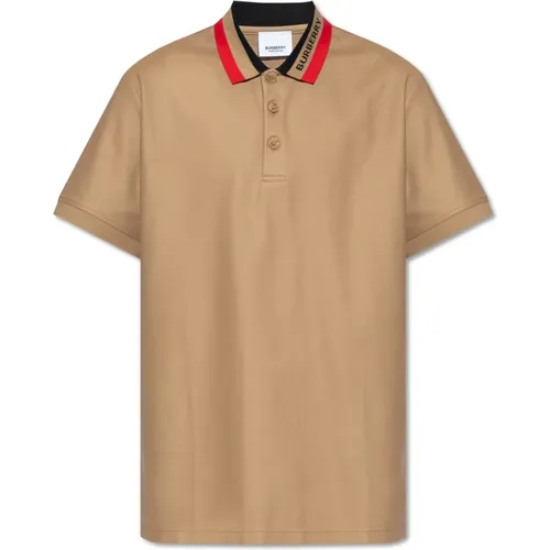 Poloshirt mit Logo , Herren, Größe: 2XL - Burberry - Modalova