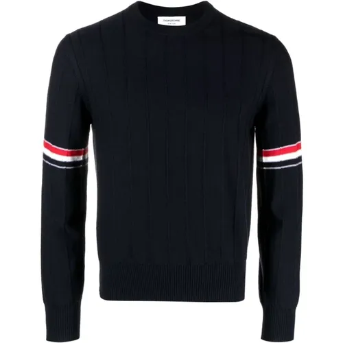 RWB-Stripe Sweater Jumper , male, Sizes: XL, M, L - Thom Browne - Modalova