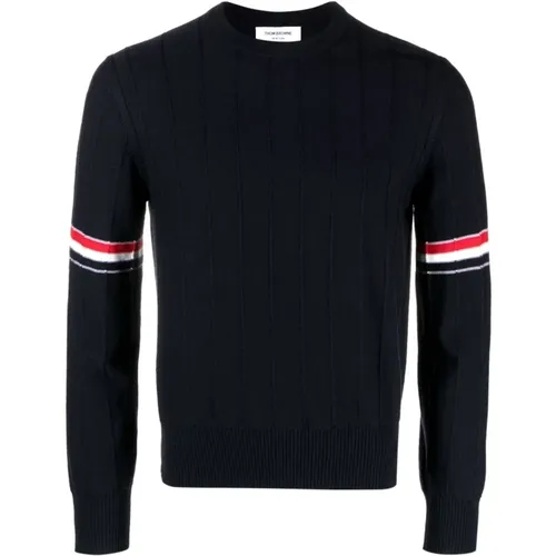 RWB-Stripe Sweater Jumper , male, Sizes: XL, M, L, S, 2XL - Thom Browne - Modalova