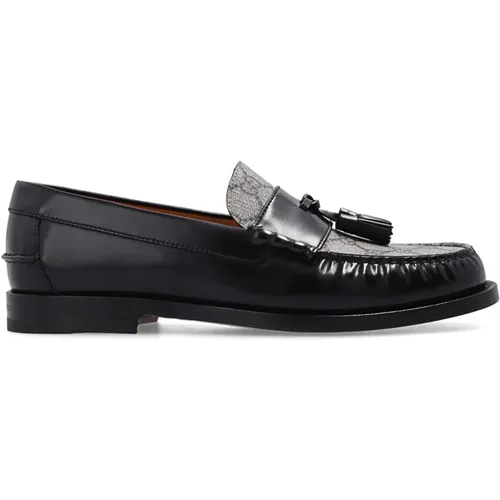 Gg Leather Loafers , male, Sizes: 7 UK, 9 UK, 8 UK, 6 1/2 UK, 7 1/2 UK, 8 1/2 UK, 6 UK - Gucci - Modalova