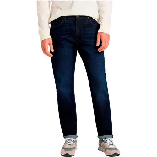 Blaue Denim Reißverschluss Jeans , Herren, Größe: W30 L32 - Lee - Modalova