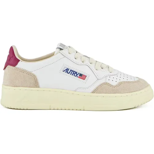 Vintage style leather sneakers , female, Sizes: 7 UK, 3 UK, 2 UK, 4 UK, 5 UK, 6 UK - Autry - Modalova