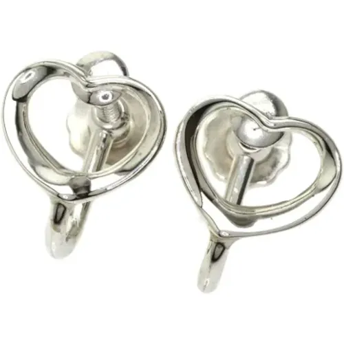 Pre-owned Silver earrings , female, Sizes: ONE SIZE - Tiffany & Co. Pre-owned - Modalova