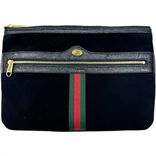 Pre-owned Suede clutches , female, Sizes: ONE SIZE - Gucci Vintage - Modalova